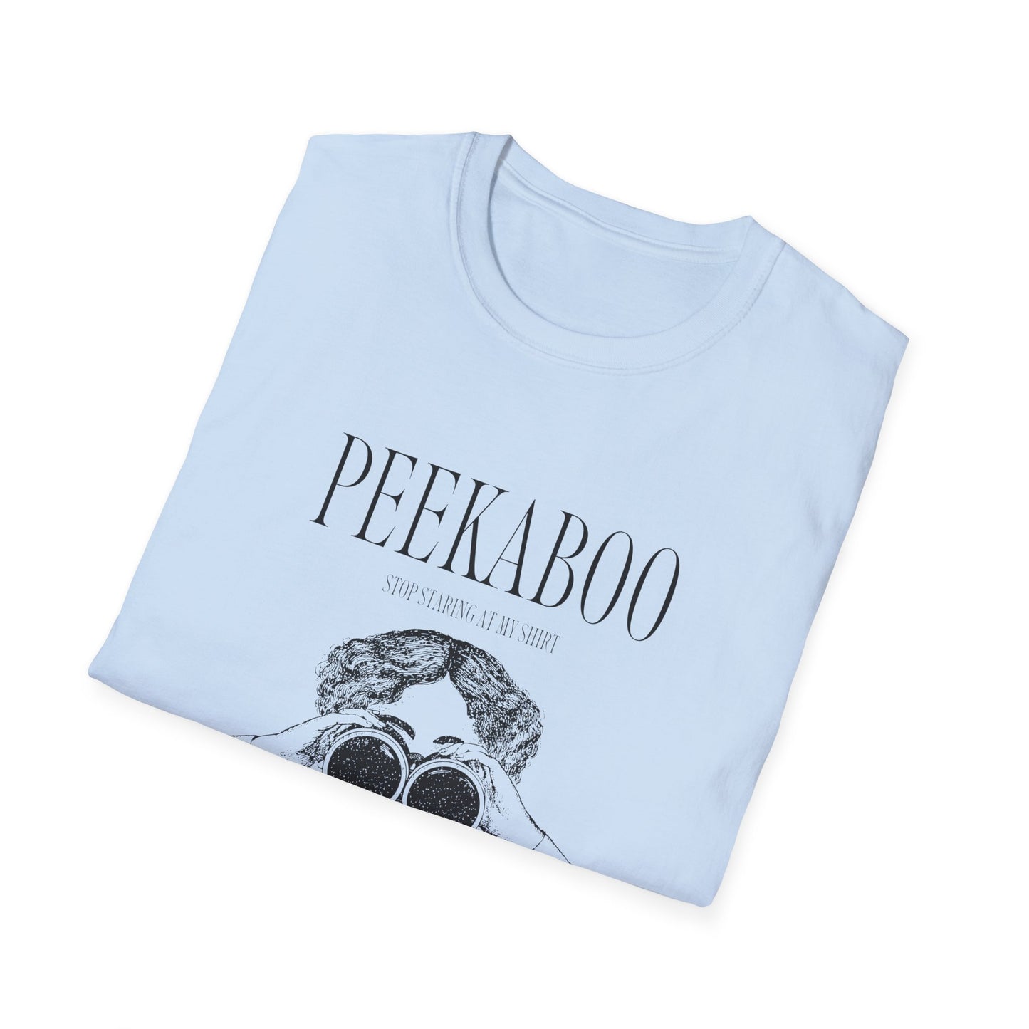 Peekaboo Graphic Unisex T-Shirt, Cute Gift, Casual Wear, Trendy Fashion, Creative Art Tee, Fun Outing Shirt