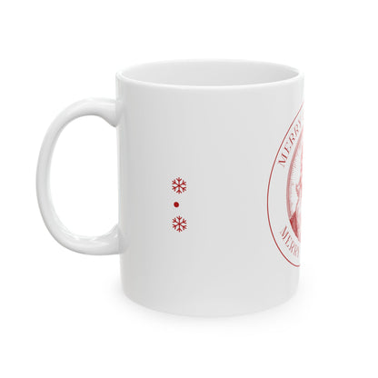 Christmas Santa Ceramic Mug - Merry Christmas Design (11oz & 15oz)