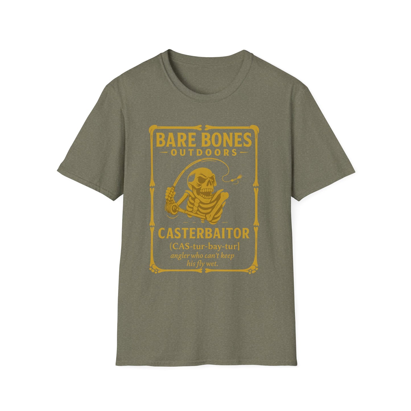 Bare Bones Outdoor "Casterbaiter" Unisex Softstyle T-Shirt