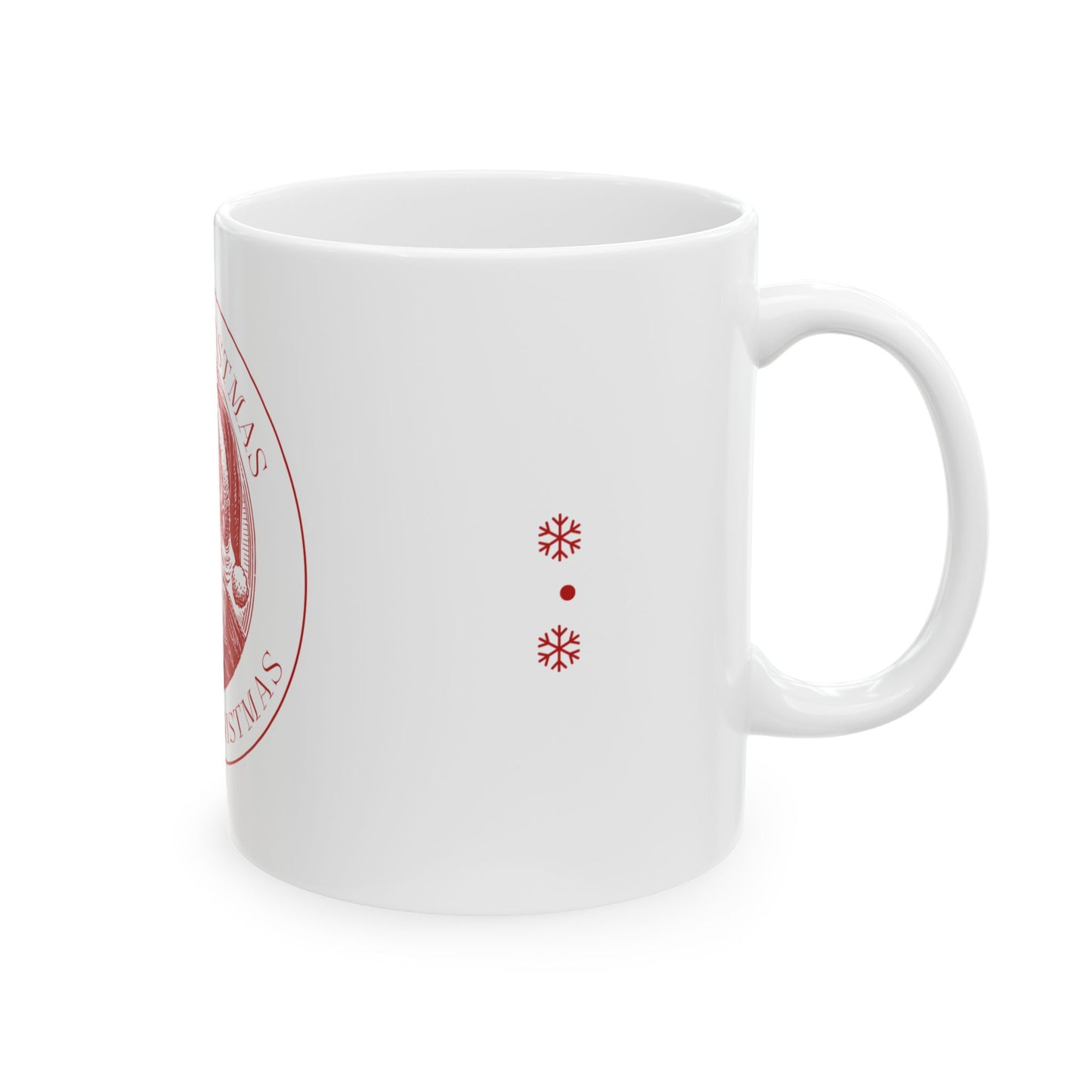 Christmas Santa Ceramic Mug - Merry Christmas Design (11oz & 15oz)