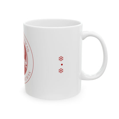 Christmas Santa Ceramic Mug - Merry Christmas Design (11oz & 15oz)