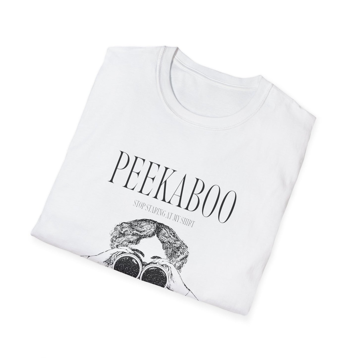 Peekaboo Graphic Unisex T-Shirt, Cute Gift, Casual Wear, Trendy Fashion, Creative Art Tee, Fun Outing Shirt