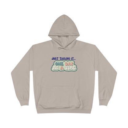 One Day at a Time Eco-Friendly Hoodie for Mindfulness & Relaxation, Unisex Sweatshirt, Gift for Self-Care, Motivational Apparel, Cozy [...]