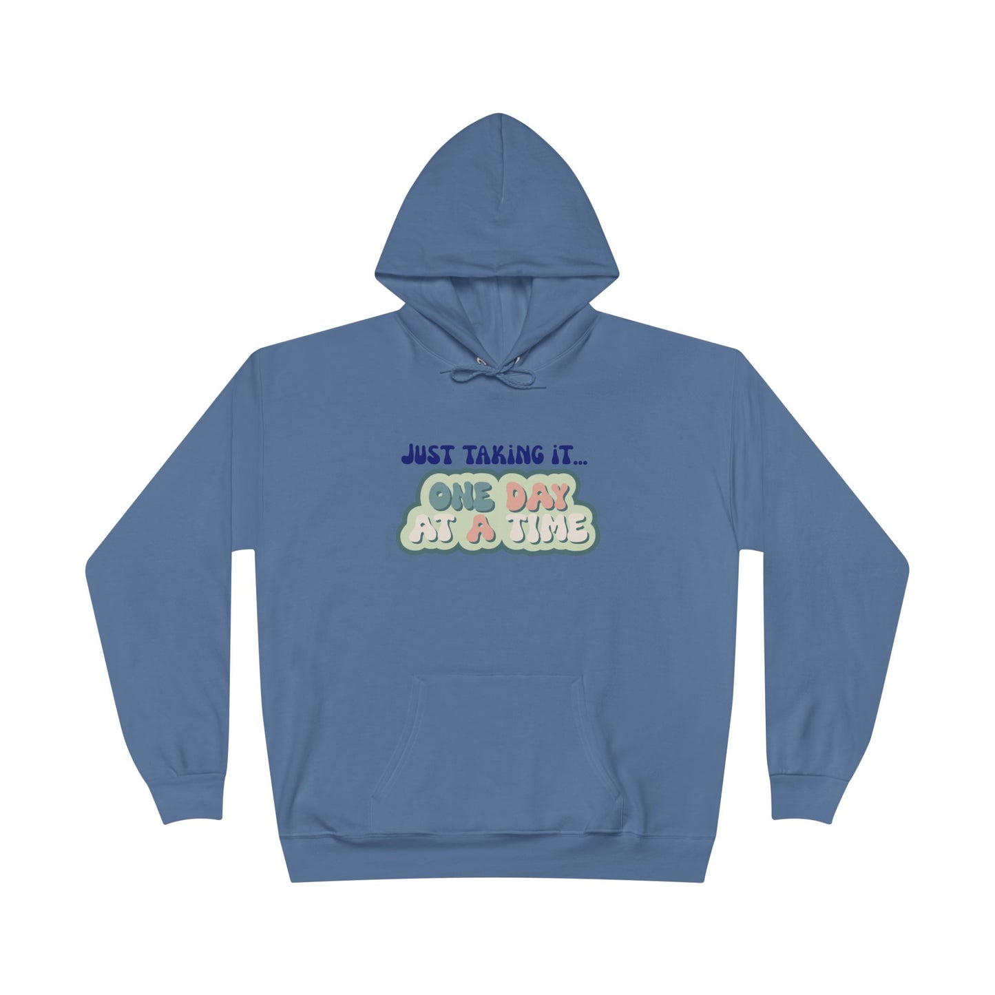 One Day at a Time Eco-Friendly Hoodie for Mindfulness & Relaxation, Unisex Sweatshirt, Gift for Self-Care, Motivational Apparel, Cozy [...]