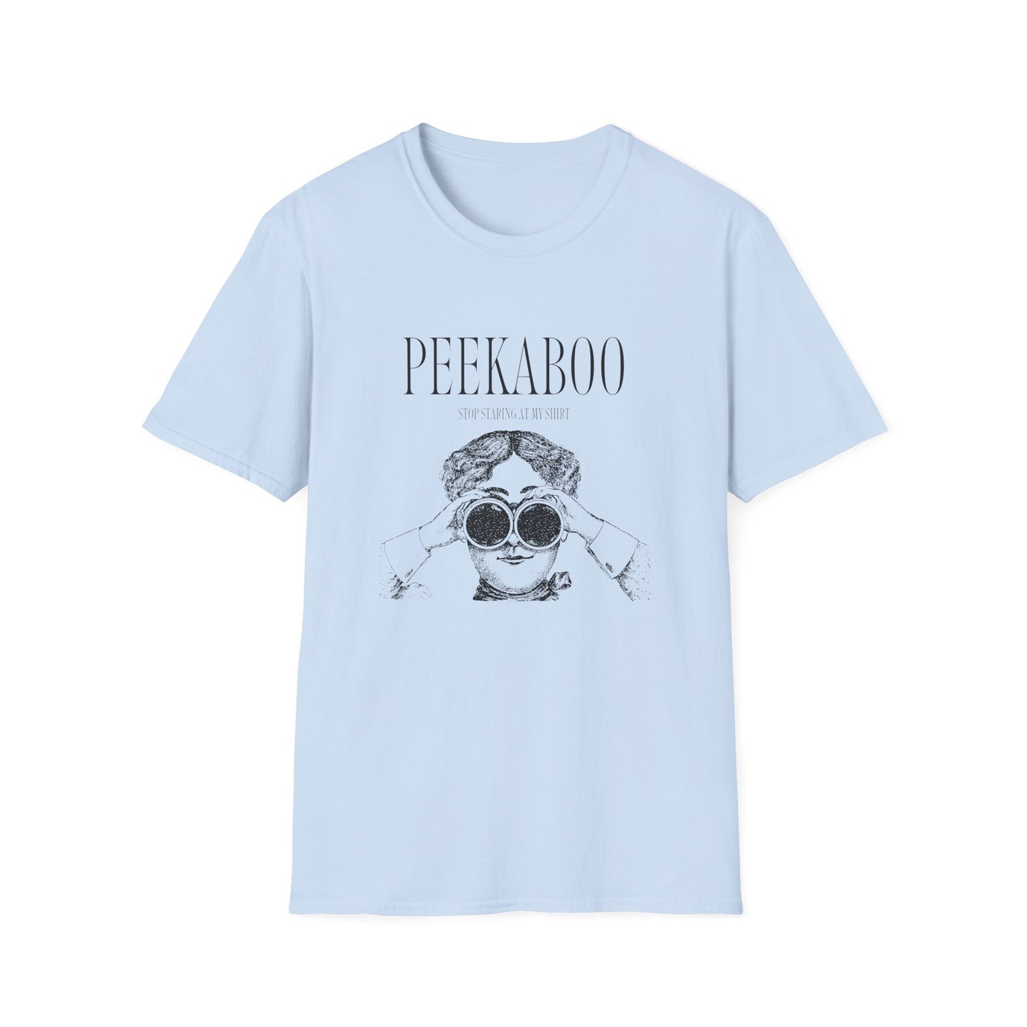 Peekaboo Graphic Unisex T-Shirt, Cute Gift, Casual Wear, Trendy Fashion, Creative Art Tee, Fun Outing Shirt