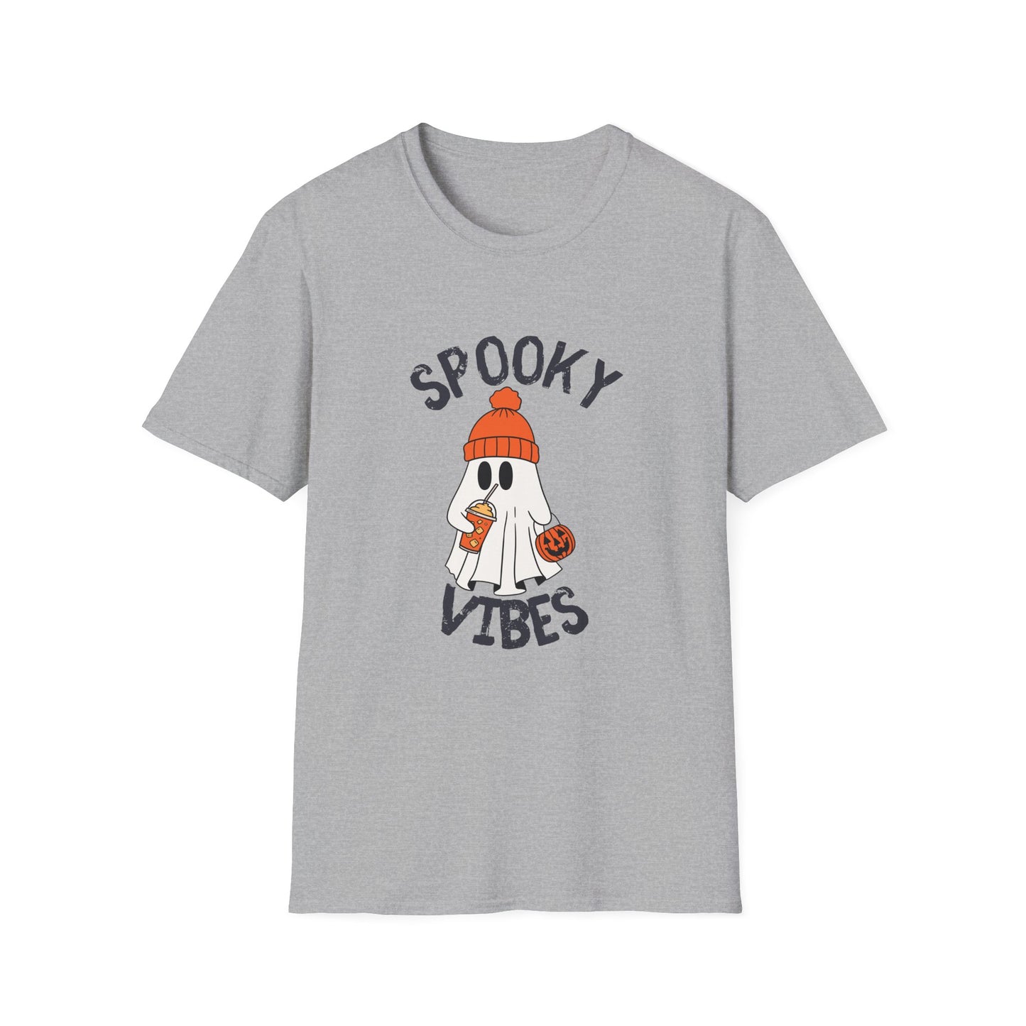Spooky Vibes Ghost Unisex T-Shirt | Halloween Costume Tee, Ghost Shirt, Fall Apparel, Fun Casual Wear, Unique Gift