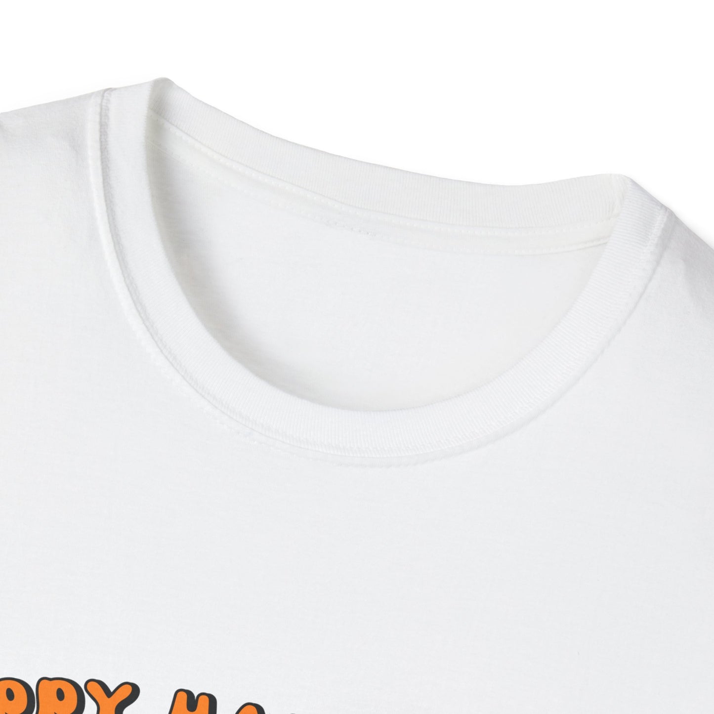 Happy Halloween Ghost T-Shirt, Unisex Softstyle Tee, Spooky Season Shirt, Fall Fashion, Halloween Gift, Cozy Casual Outfit