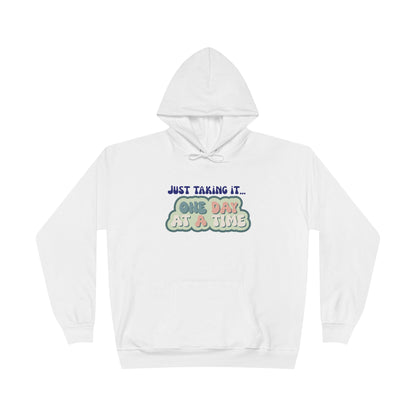 One Day at a Time Eco-Friendly Hoodie for Mindfulness & Relaxation, Unisex Sweatshirt, Gift for Self-Care, Motivational Apparel, Cozy [...]